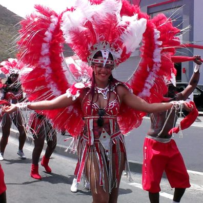 Carnival Philisburg Costume rouge Parade 2014 Blog Bordelaise-by-mimi.com