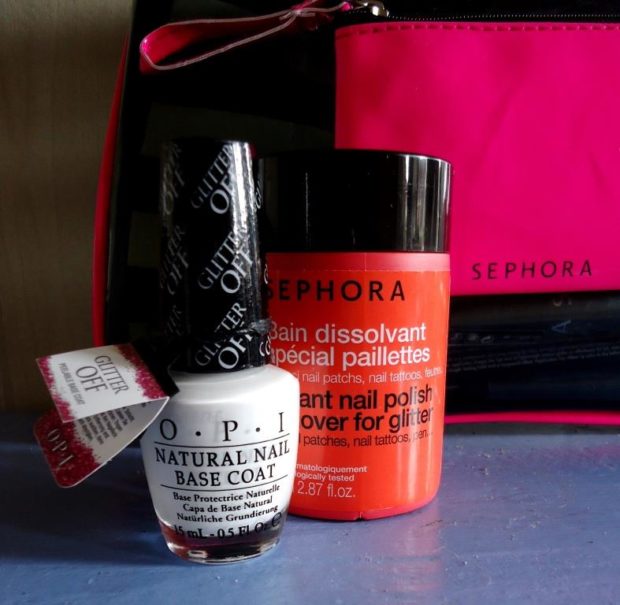 glitter off OPI - bain dissolvant spécial paillettes Sephora - blog mode bordeaux - bordelaise-by-mimi.com