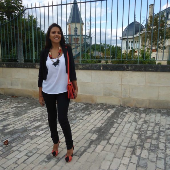 Comment porter le orange + bleu - bordelaise by mimi - blog mode beauté bordeaux