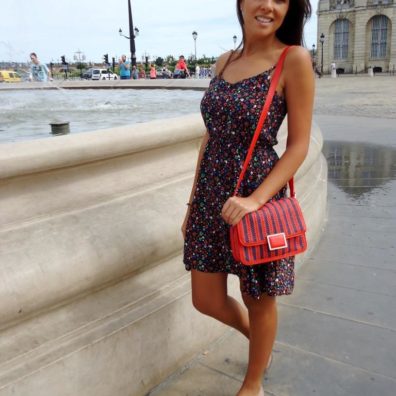 Look Orange / Bleu - bordelaise by mimi - blog mode bordeaux