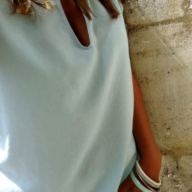 Top Vert Amande et Short Crochet - look sweet monday - été 2014 - bordelaise-by-mimi.com blog mode beauté bons plans Bordeaux