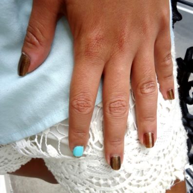 Vert Amande et Short Crochet - look sweet monday - été 2014 - bordelaise-by-mimi.com blog mode beauté bons plans Bordeaux