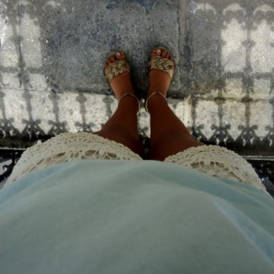 Vert Amande et Short Crochet - look sweet monday - été 2014 - bordelaise-by-mimi.com blog mode beauté bons plans Bordeaux