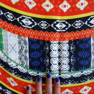 jupe zara - vernis nailmatic azul - bordelaise-by-mimi.com