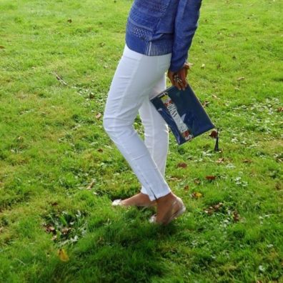 Pochette French West Coast by Beate P. vs Mimi - pantalon blanc Zara - bordelaise-by-mimi.com