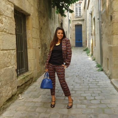 africanism - Sac Moa et Tenue 3 Suisses - imprimé graphique géométrique - look automne - bordelaise-by-mimi.com