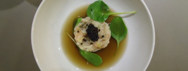 La Pinasse - Restaurant Cap Ferret - Tartare de Gambas -Agrumes - Caviar