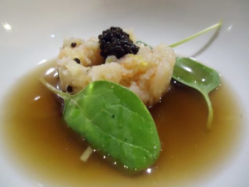 La Pinasse - Restaurant Cap Ferret - Tartare de Gambas -Agrumes - Caviar