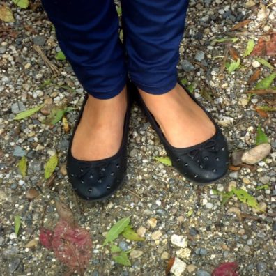 Look Automne - Pantalon Pimkie - Ballerine noire cloutée H&M