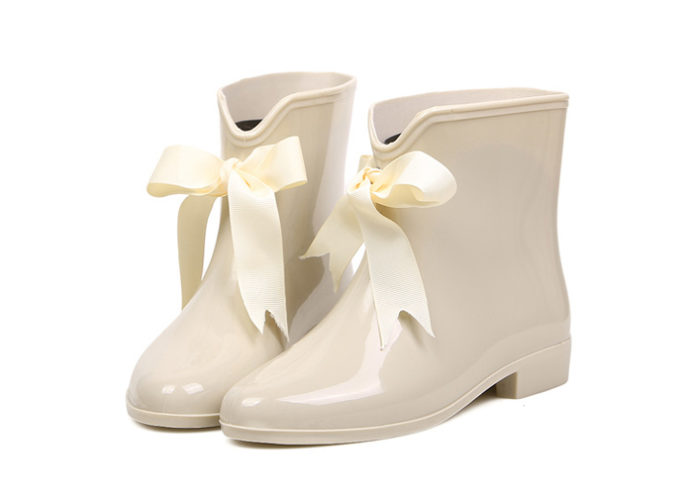 Sammydress.com - Bottes de Pluie à Noeuds Claire