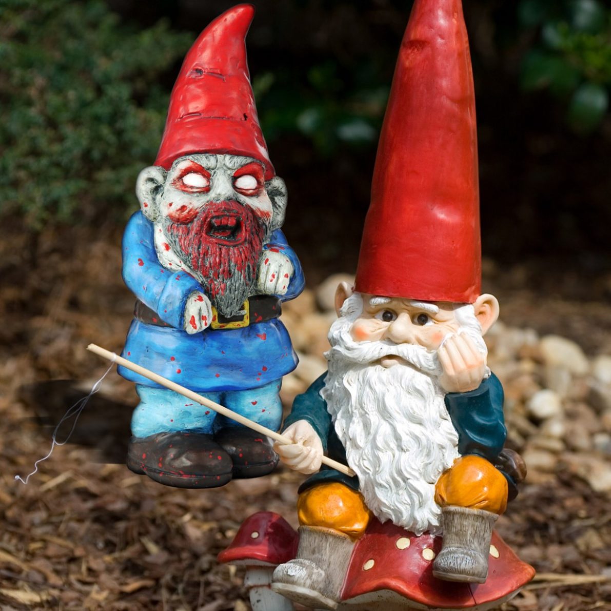 Zombie Gnom Nain de Jardin - Halloween