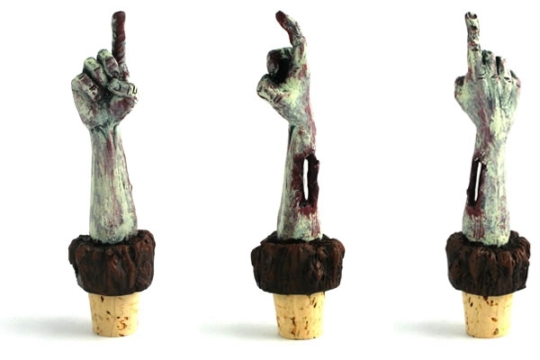 Zombie Wine Bottle Stopper - Bouchon Bouteille de Vin - Halloween