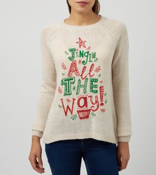 New-Look-Noel-Xmas-Santa-Jingle-All-The-Way-Pull-Femme