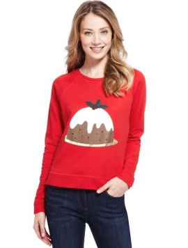 Pull-Noël-Marks&Spencer-Pudding-Xmas