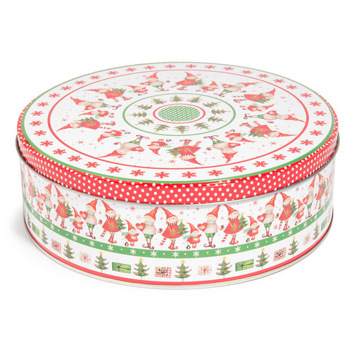Maison-Du-Monde-Boîte-Biscuit-Lutins-Noel-Sapin-Tea-Time