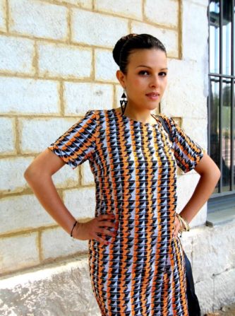 Blouse-Imprimé-Orange-3-Suisses-Look-Blog-Mode-Bordeaux